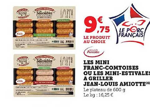 les mini franc-comtoises ou les mini-estivales à griller jean-louis amiotte