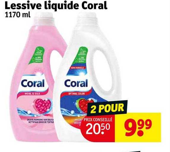 Lessive Liquide Coral