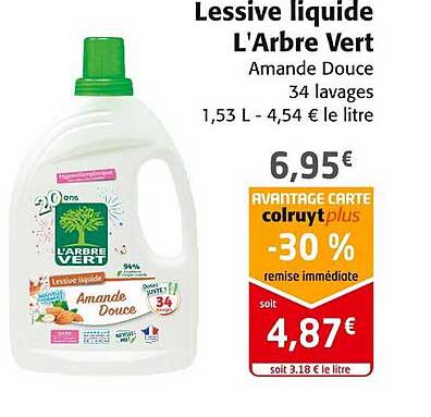 lessive liquide l'arbre vert