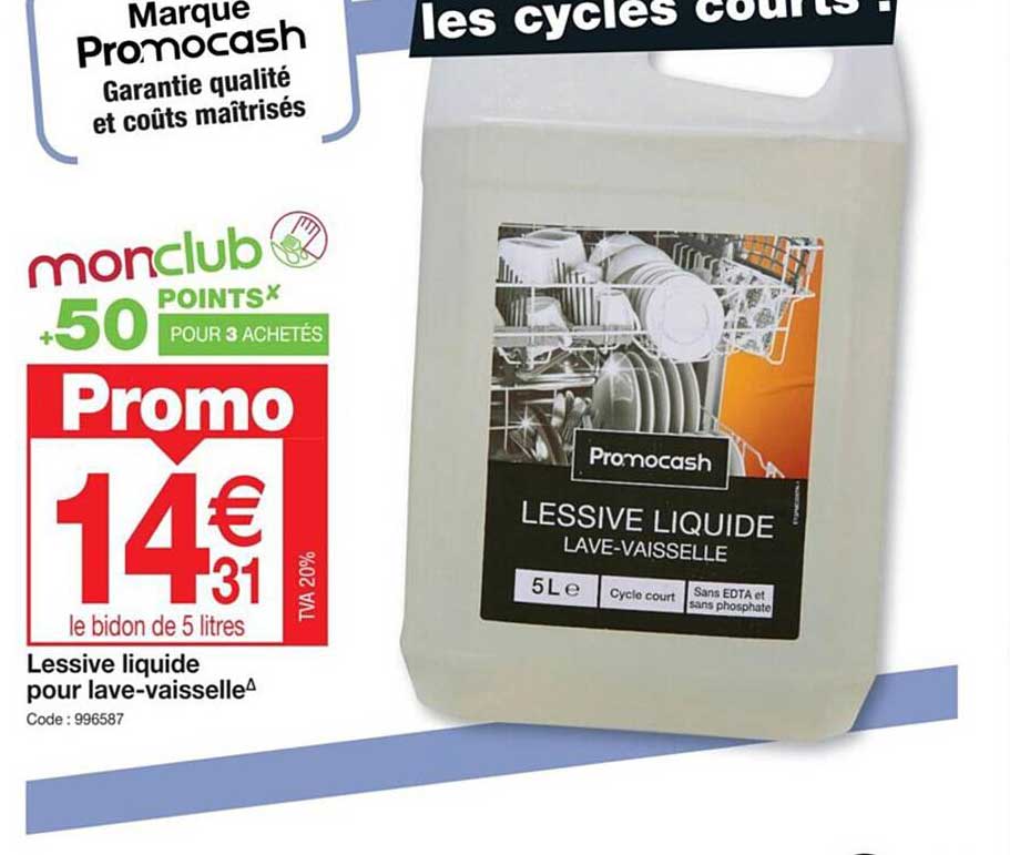 lessive liquide pour lave-vaisselle