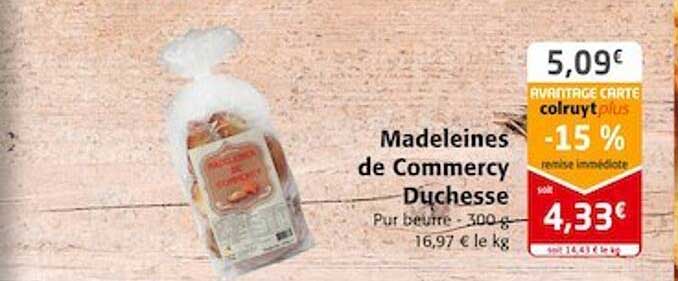 Madeleines De Commercy Duchesse