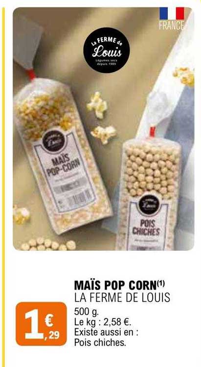 maïs pop corn la ferme de louis