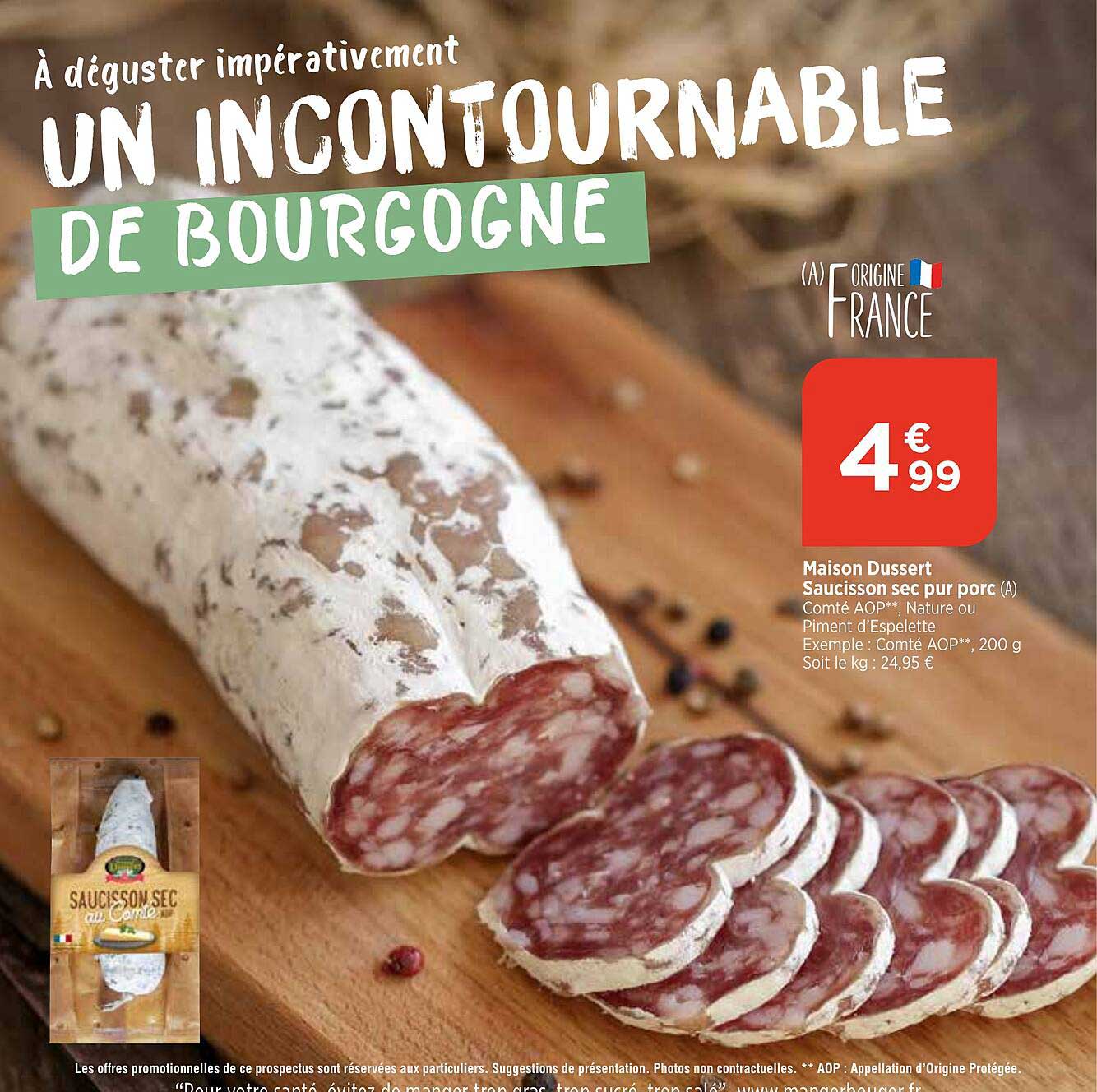 maison dussert saucisson sec pur porc