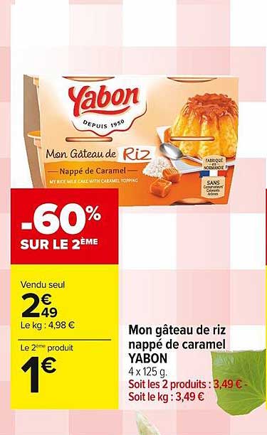 mon gâteau de riz nappé de caramel yabon