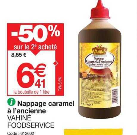 nappage caramel à l'ancienne vahiné foodservice