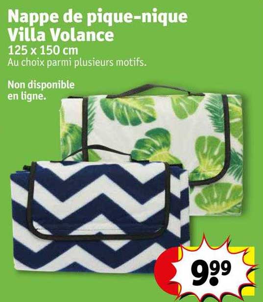 nappe de pique-nique villa volance