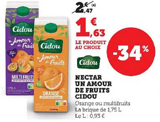 Nectar Un Amour De Fruits Cidou