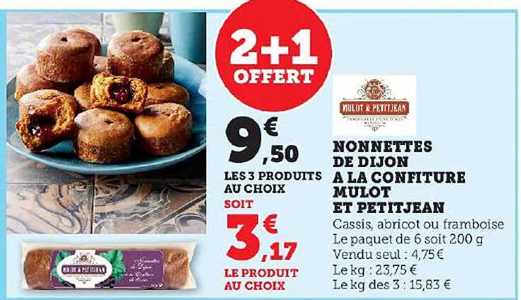 nonnettes de dijon à la confiture mulot en petitjeans