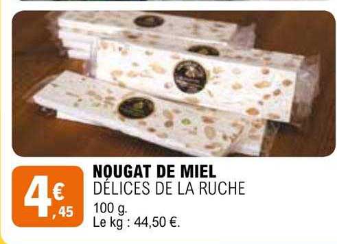 nougat de miel délices de la ruche