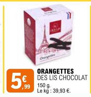 orangettes des lis chocolat