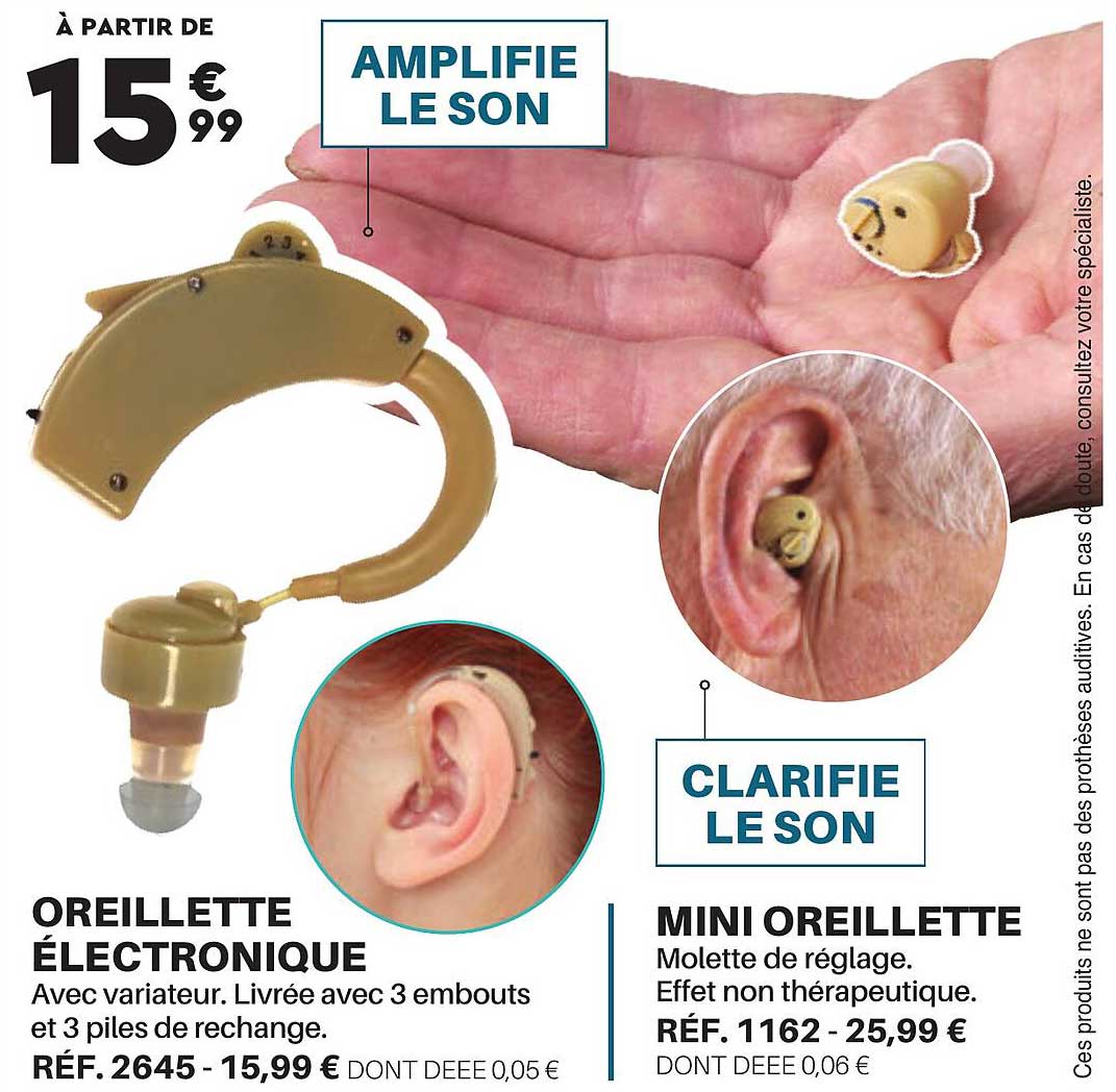 oreillette électronique, mini oreillette