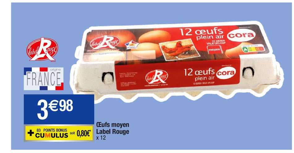 œufs Moyen Label Rouge