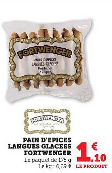 pain d'épices langues glacées fortwenger