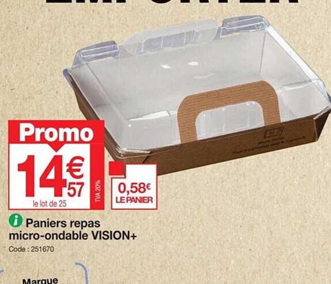 paniers repas micro-ondable vision+
