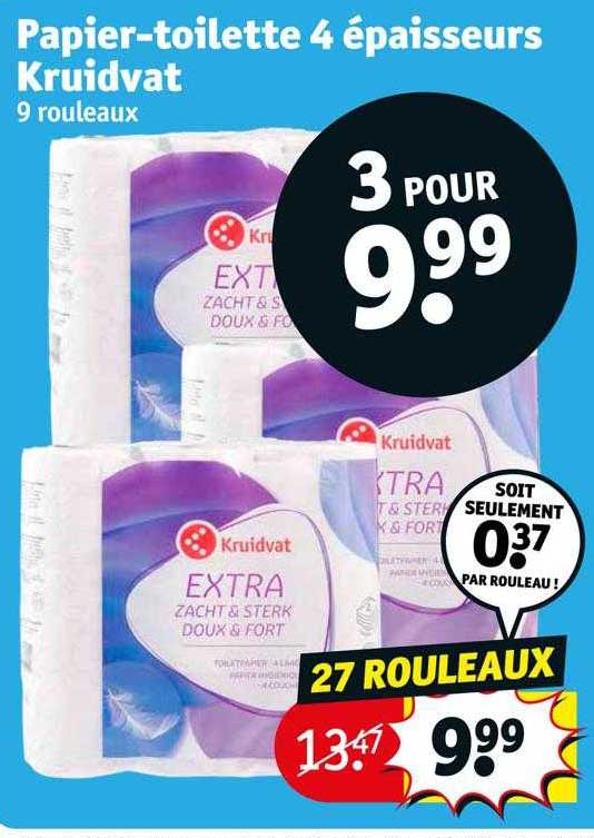 papier-toilette 4 épaisseurs kruidvat