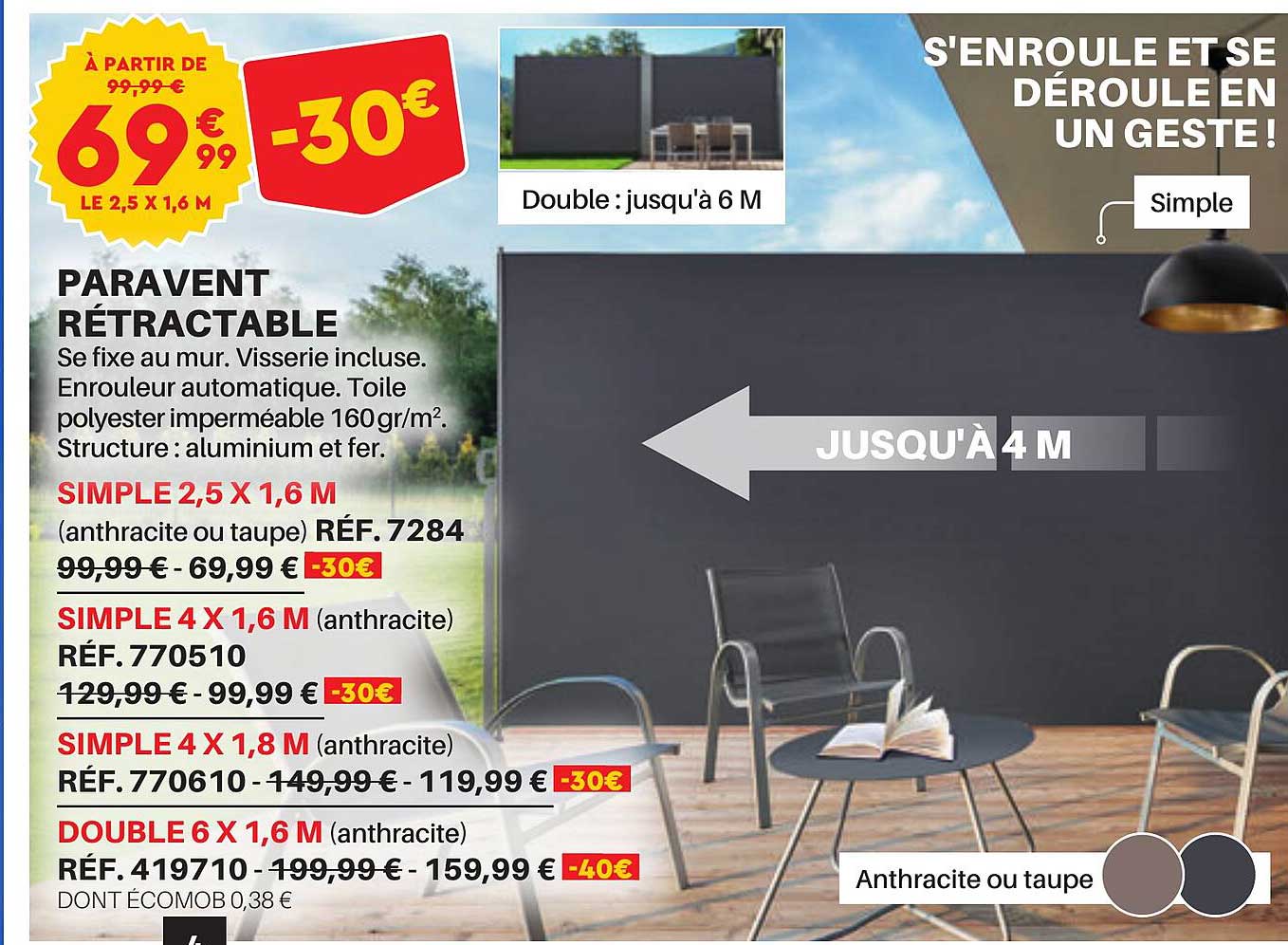 Paravent Rétractable