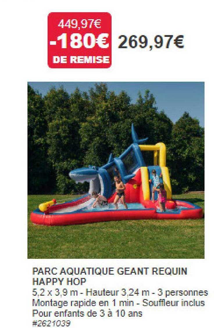 parc aquatique géant requin happy hop