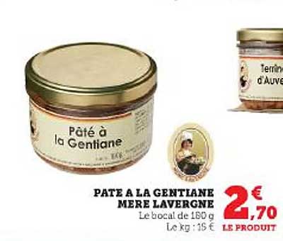 paté à la gentiane mère lavergne