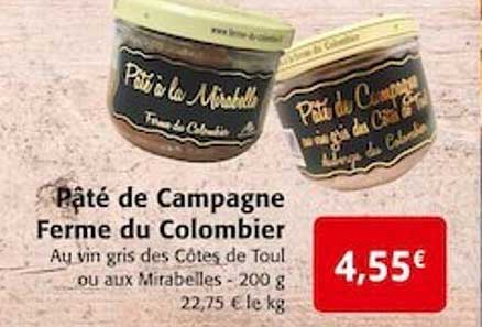 pâté de campagne ferme du colombier