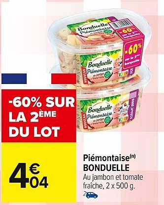 Piémontaise Bonduelle