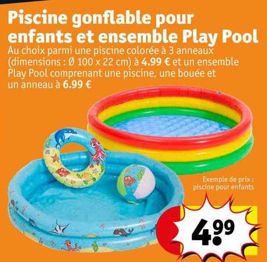 piscine gonflable pour enfants et ensemble play pool