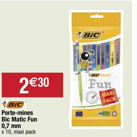 porte-mines bic matic fun 0,7 mm