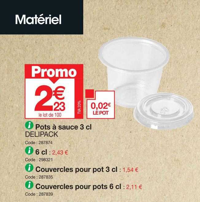 pots à sauce delipack