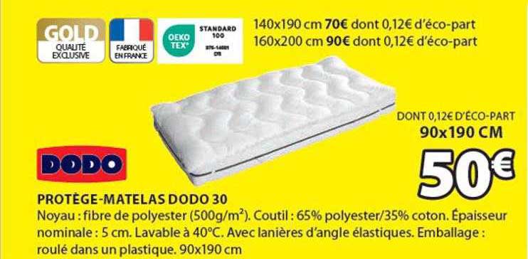 protège-matelas dodo 30