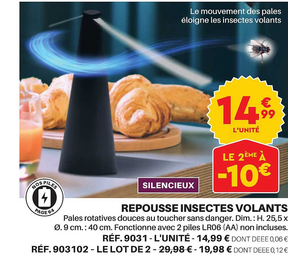 repoussé insectes volants