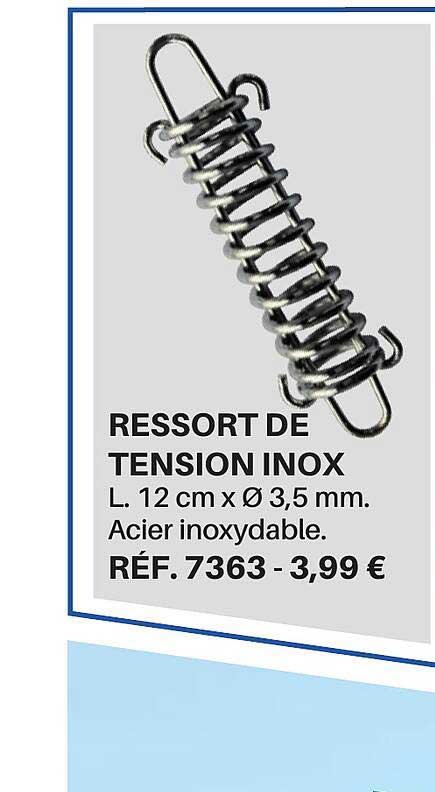 ressort de tension inox
