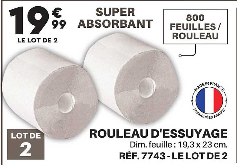 rouleau d'essuyage