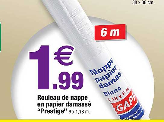 Rouleau De Nappe En Papier Damassé "prestige"