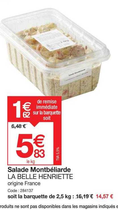 salade montbéliarde la belle henriette