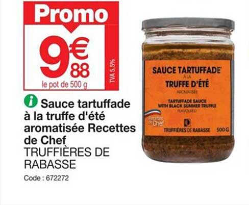 Sauce Tartuffade à La Truffe D'été Aromatisée Recettes De Chef Truffières De Rabasse