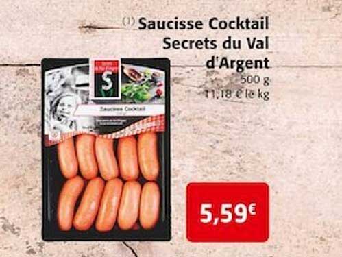 saucisse cocktail secrets du val d'argent