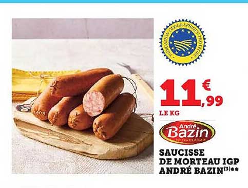 saucisse de morteau igp andré bazin