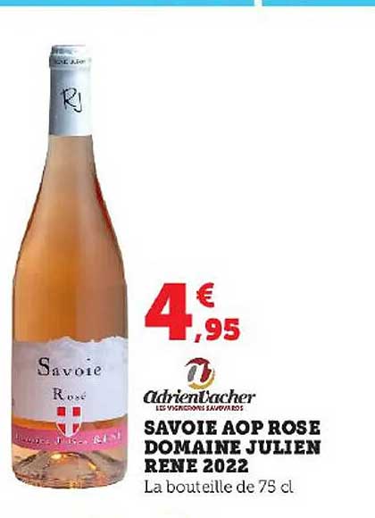 savoie aop rosé domaine julien rené 2022