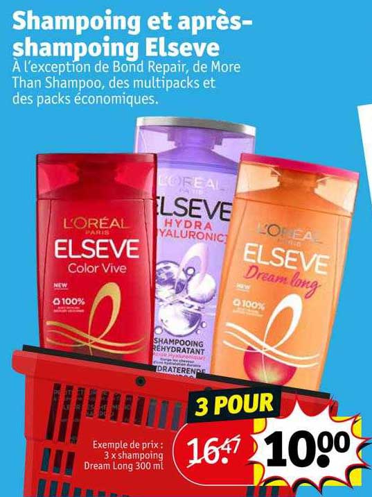 shampoing et après-shampoing elseve