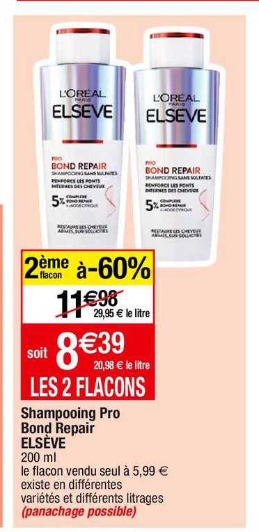 shampooing pro bond repair elsève