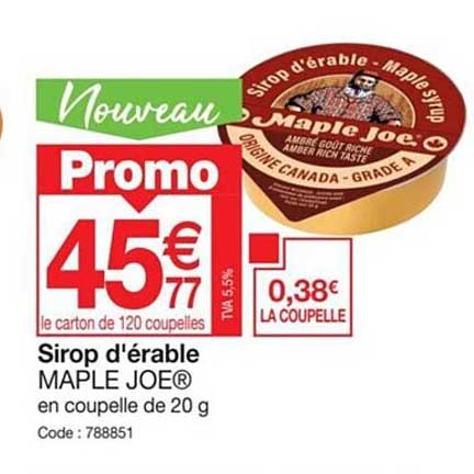 sirop d'érable maple joe