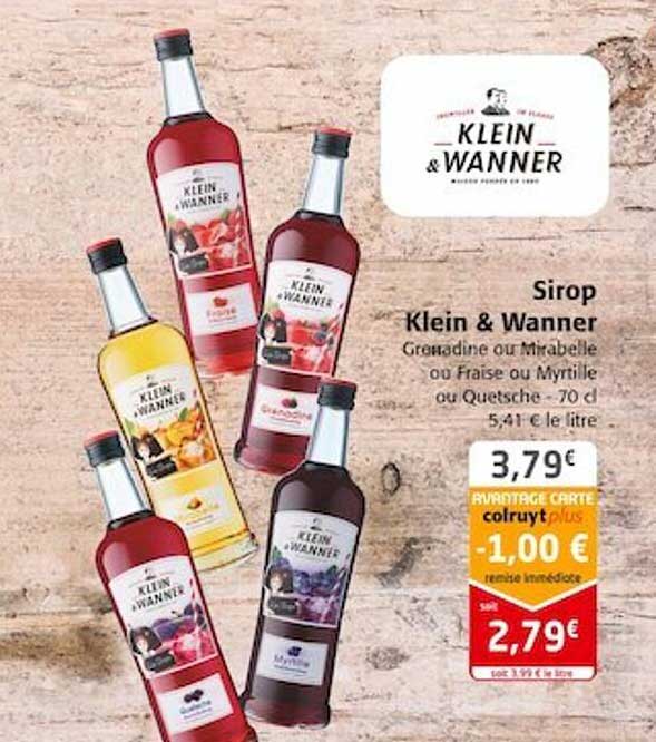 sirop klein & wanner