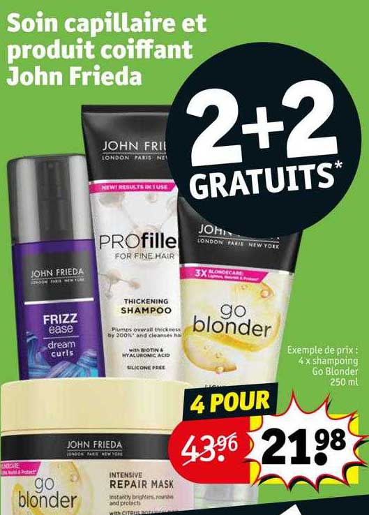 soin capillaire et produit coiffant john frieda
