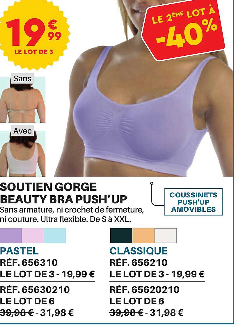 soutien gorge beauty bra push'up
