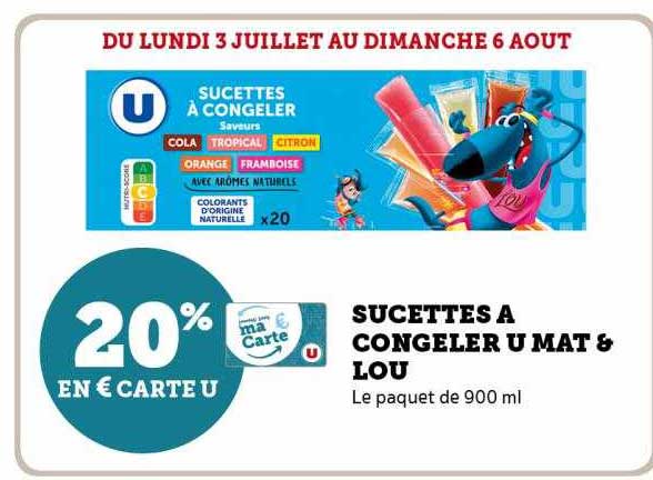 sucettes à congeler u mat & lou