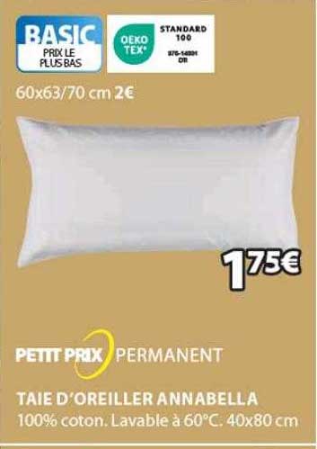 taie d'oreiller annabella