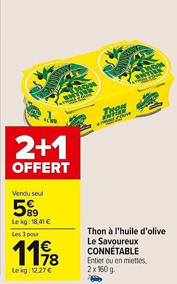 Thon à L'huile D'olive Le Savoureux Connétable