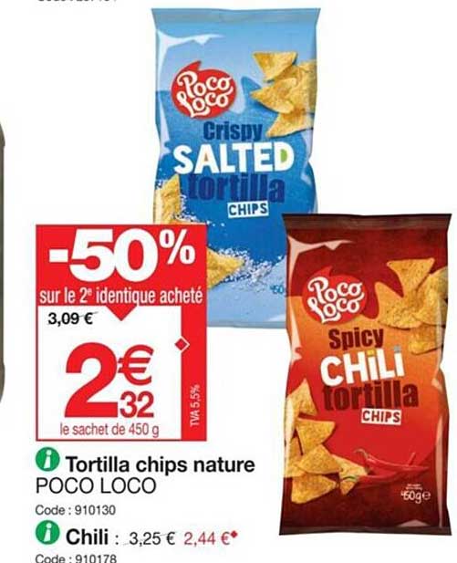 tortilla chips nature poco loco