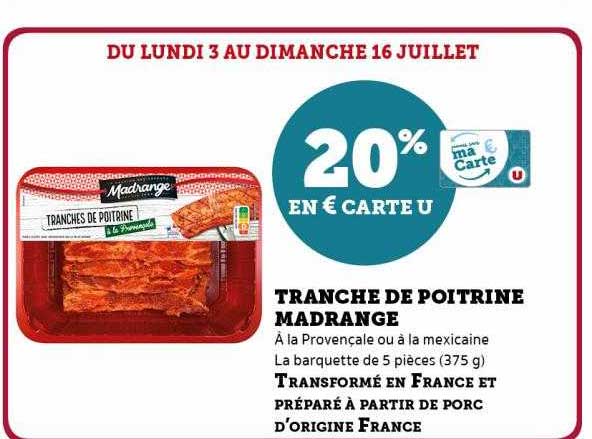 Tranche De Poitrine Madrange