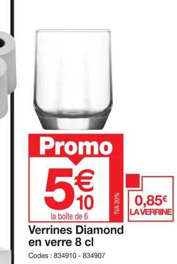 Verrines Diamond En Verre