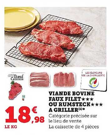 viande bovine faux filet*** ou rumsteck***à griller
